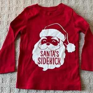 Carter's Christmas Santa's Sidekick Long Sleeve T-Shirt - 2T